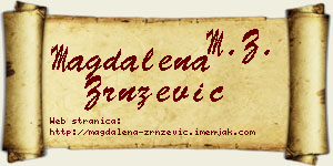 Magdalena Zrnzević vizit kartica